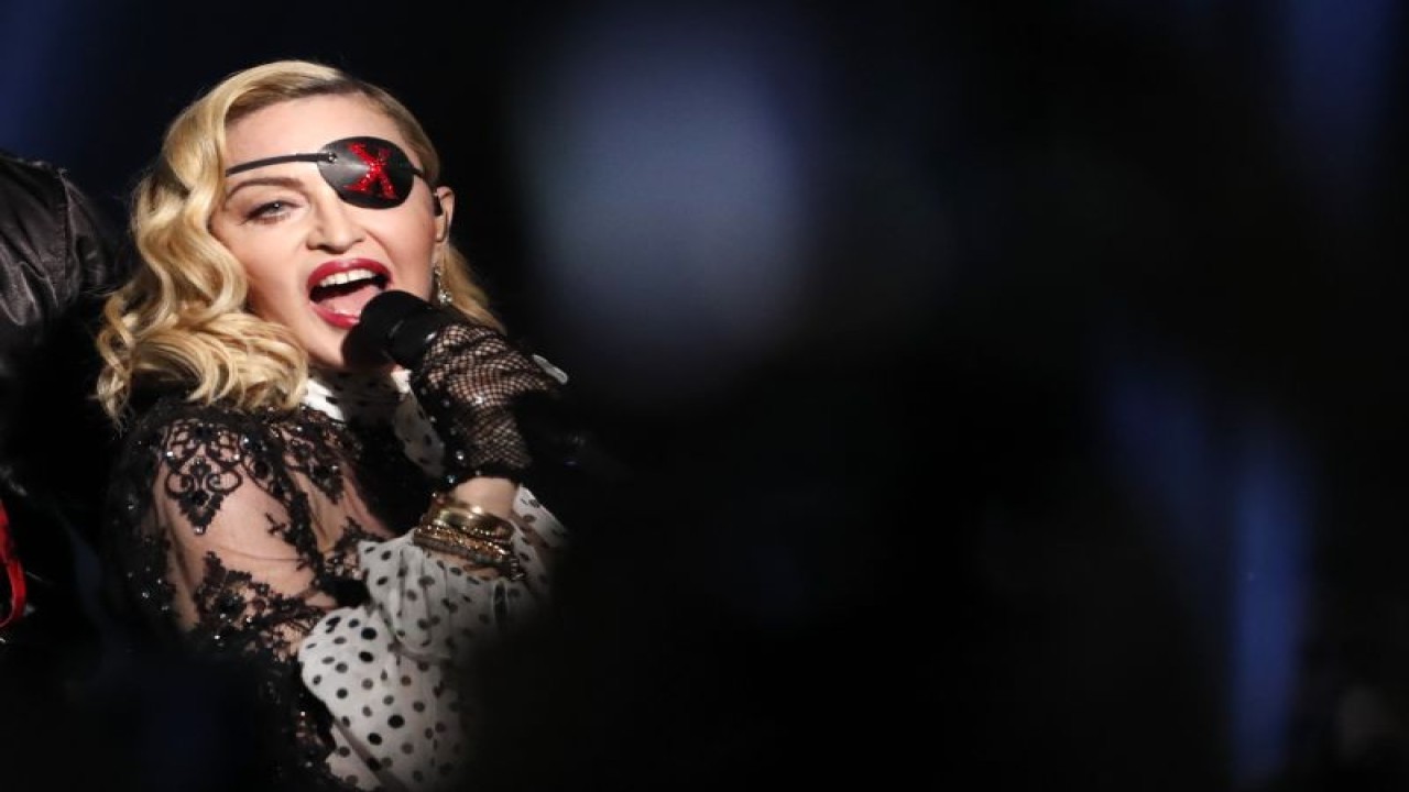 Musisi kawakan Madonna beraksi dalam gelaran Billboard Music Awards 2019 di Las Vegas, Nevada, AS, Rabu (1/5/2019). ANTARA FOTO/REUTERS/Mario Anzuoni/foc.
