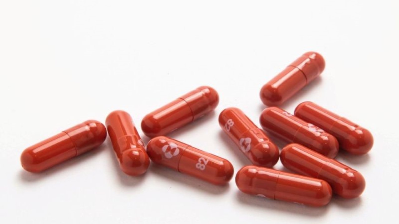 Pil antivirus COVID-19 eksperimental, molnupiravir, yang dikembangkan oleh Merck & Co Inc dan Ridgeback Biotherapeutics LP terlihat dalam foto tak bertanggal yang dirilis oleh Merck & Co Inc dan diperoleh Reuters pada 26 Oktober 2021. (ANTARA/Merck & Co Inc/HO via Reuters/as)