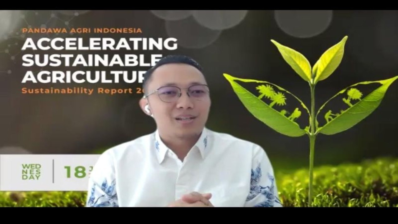 Tangkapan layar- CEO Pandawa Agri Indonesia Kukuh Roxa dalam diskusi daring di Jakarta, Rabu (18/1/2023) (Antara/Subagyo)