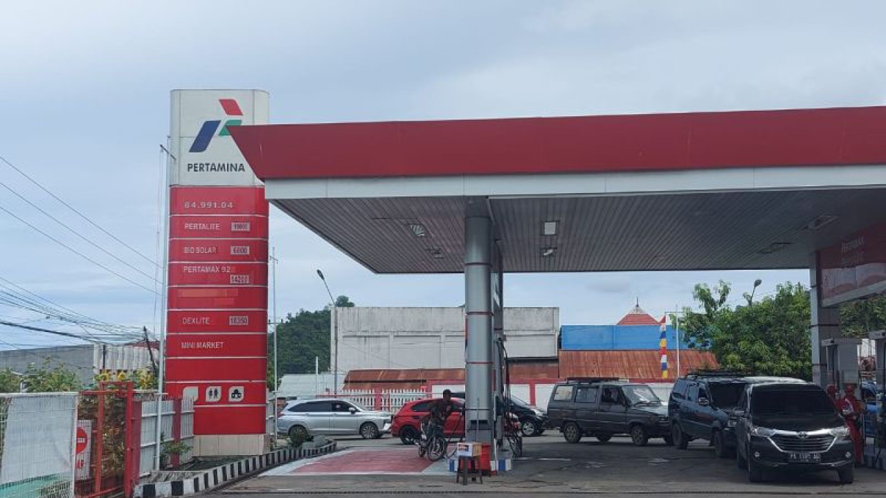 Salah satu SPBU di Kota Jayapura, Papua. ANTARA/Qadri Pratiwi