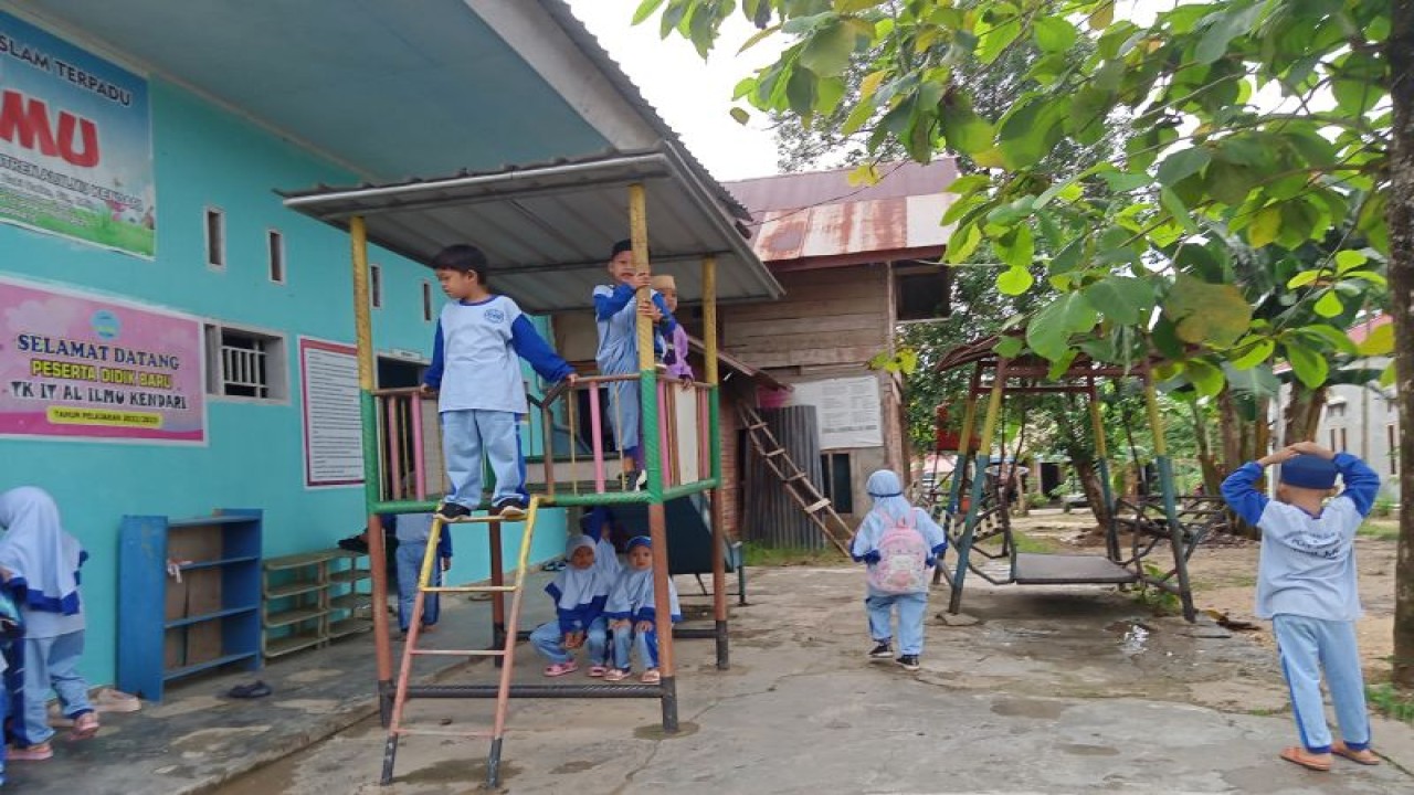 Ilustrasi siswa PAUD sebagai salah satu kelompok sasaran yang menjadi dampingan Tim Satgas Percepatan Penurunan Stunting (PPS). Antara/ Suriani Mappong