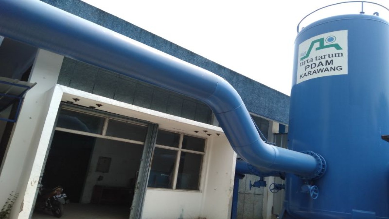 PDAM Karawang. ANTARA/Ali Khumaini