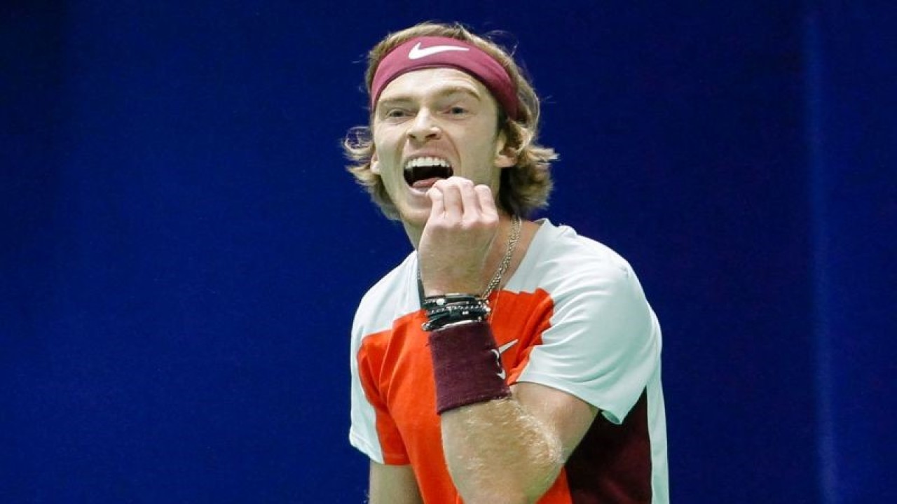 Petenis Rusia Andrey Rublev. (Photo by AFP) (AFP/-)
