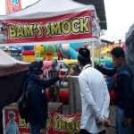 Petugas melakukan pengawasan di Pasar Malam Stadion Cangkring, Kabupaten Kulon Progo. ANTARA/Polres Kulon Progo.-1673850535