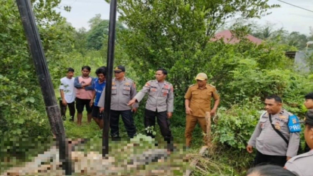 Polisi sebut dua pekerja proyek Telkom di Kabupaten Konawe, Provinsi Sulawesi Tenggara tewas akibat tersengat aliran listrik, Senin (9/1/2023). ANTARA/HO-Polsek Pondidaha
