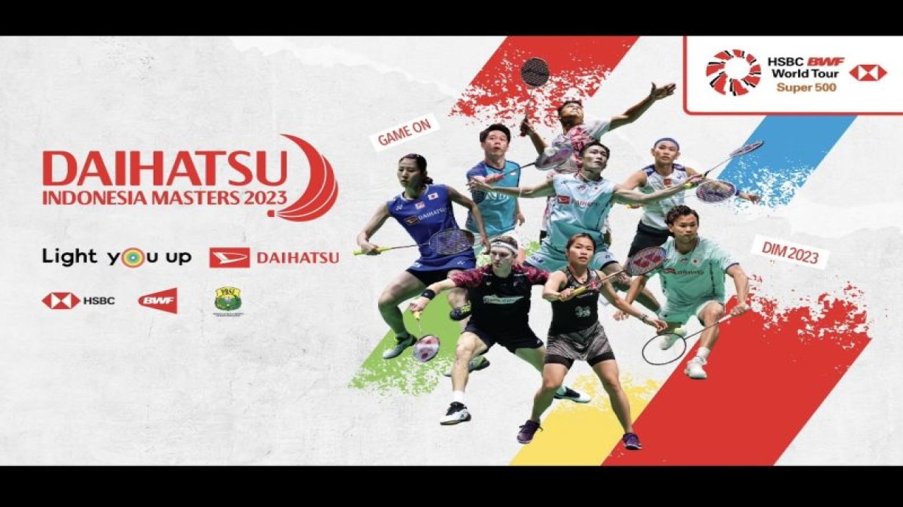 Poster Daihatsu Indonesia Masters 2023. (ANTARA/HO/Daihatsu)