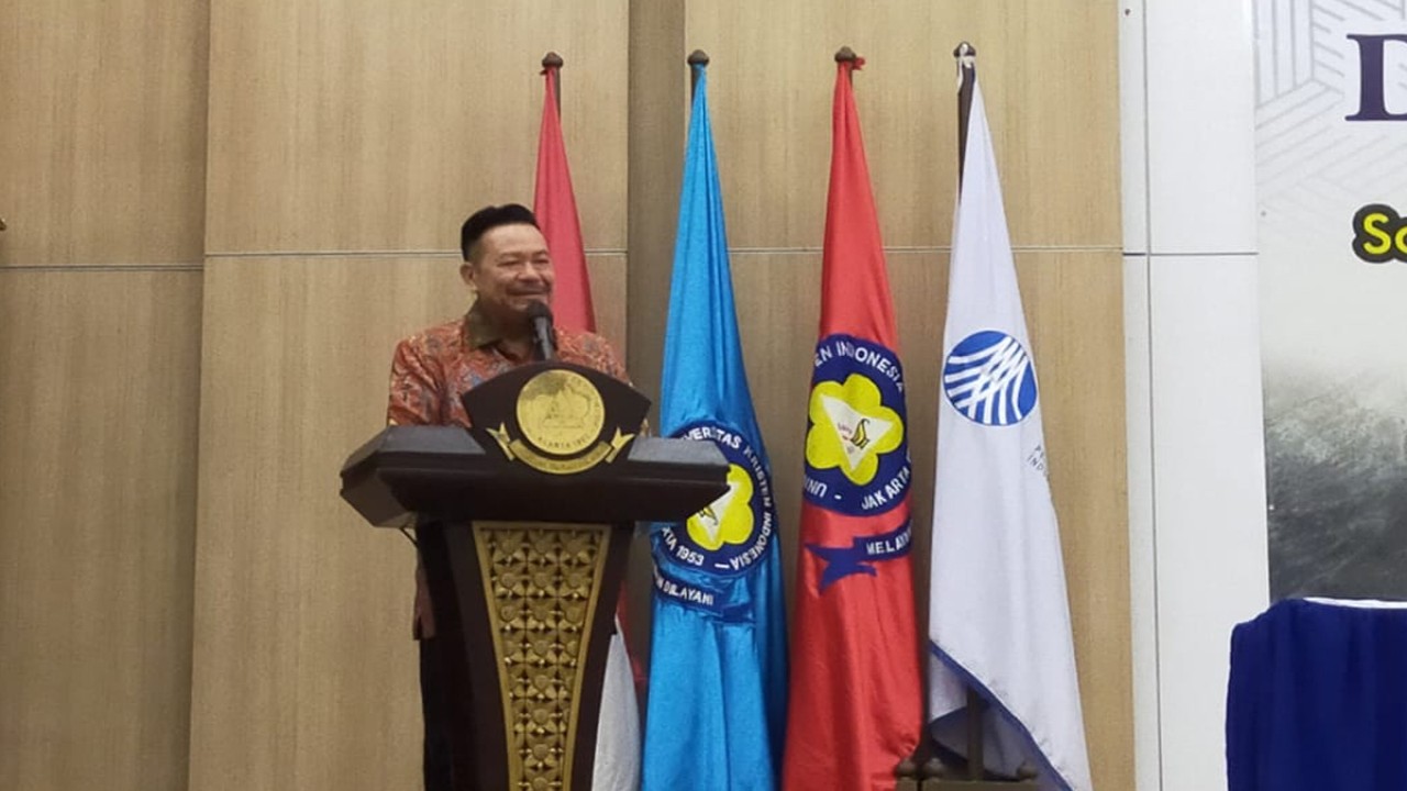 Prof. Dr. Otto Hasibuan, S.H., M.M, di Seminar Nasional DPN Peradi dalam rangka sosialisasi Undang-undang Nomor 12 Tahun 2022 Tentang Tindak Pidana Kekerasan Seksual (UU TPKS). 
