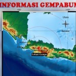 Pusat gempa M4,3 yang berlokasi di Kabupaten Cianjur, Jabar pada Selasa, (24/1) sekitar pukul 02.45 WIB.-1674524137
