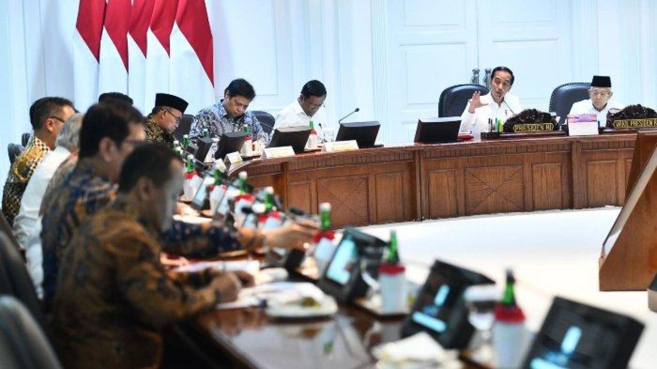 Rapat kabinet. (Net)