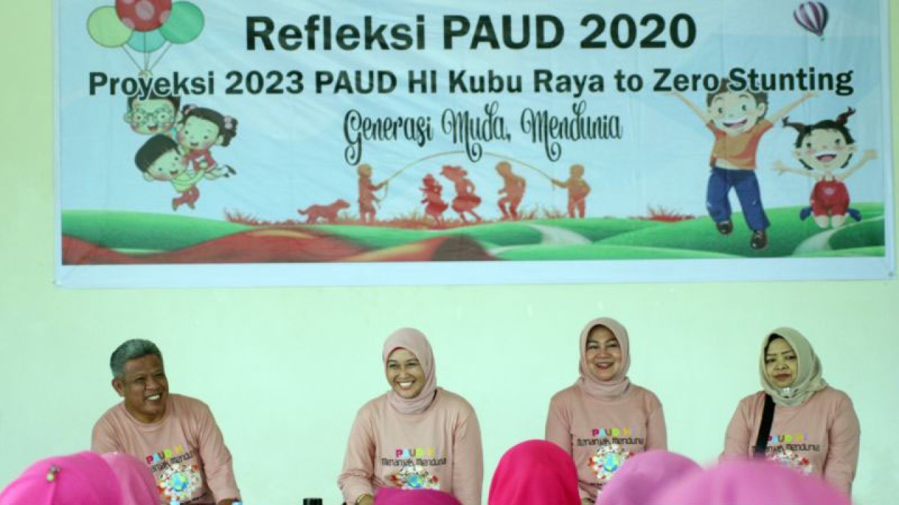 Kegiatan Refleksi PAUD 2022 dan Proyeksi 2023 PAUD HI Kubu Raya to Zero Stunting di Amal Zone Parit Keladi Pal Sembilan, Kecamatan Sungai kakap, (Rendra Oxtora)