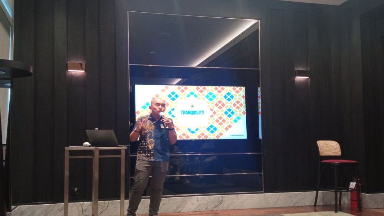 General Manager Indonesia The Trade Desk Purnomo Kristanto dalam acara Ramadan Success with The Trade Desk di kawasan SCBD, Jakarta, Rabu. ANTARA/Muhammad Heriyanto.