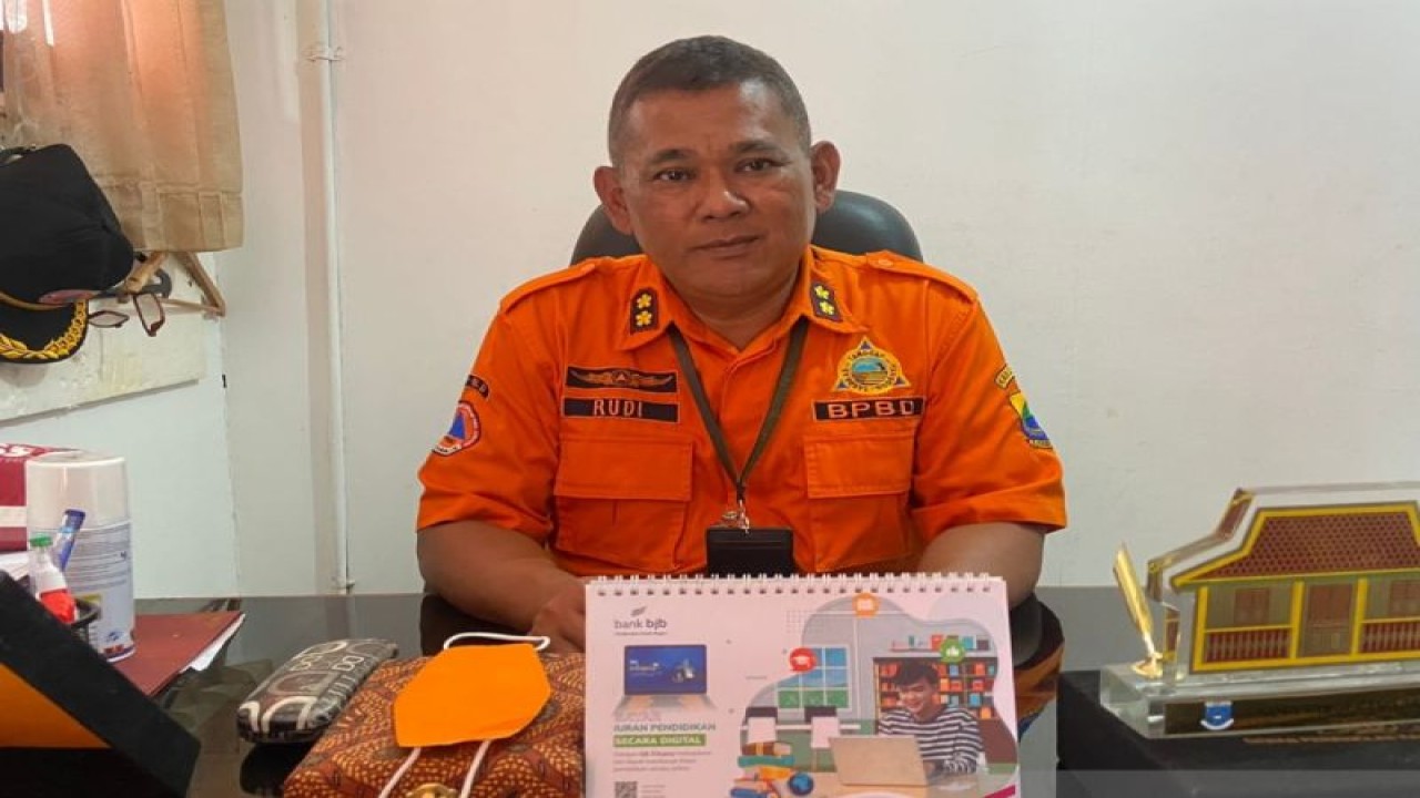 Sekretaris Badan Penanggulangan Bencana Daerah (BPBD) Kabupaten Cianjur, Jawa Barat, Rudi Wibowo.(ANTARA/Ahmad Fikri). (Ahmad Fikri)