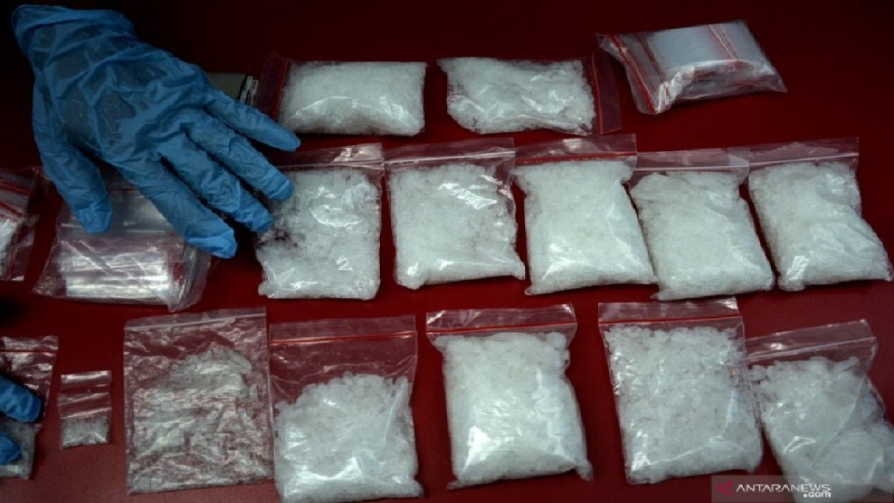 Ilustrasi barang bukti sabu-sabu. ANTARA/HO