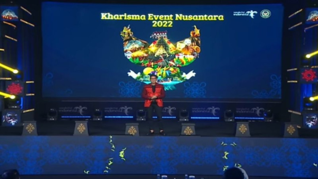 Menteri Pariwisata dan Ekonomi Kreatif Indonesia Sandiaga Salahuddin Uno di pembukaan KEN 2022 (ANTARA/youtube/kemenparekraf)