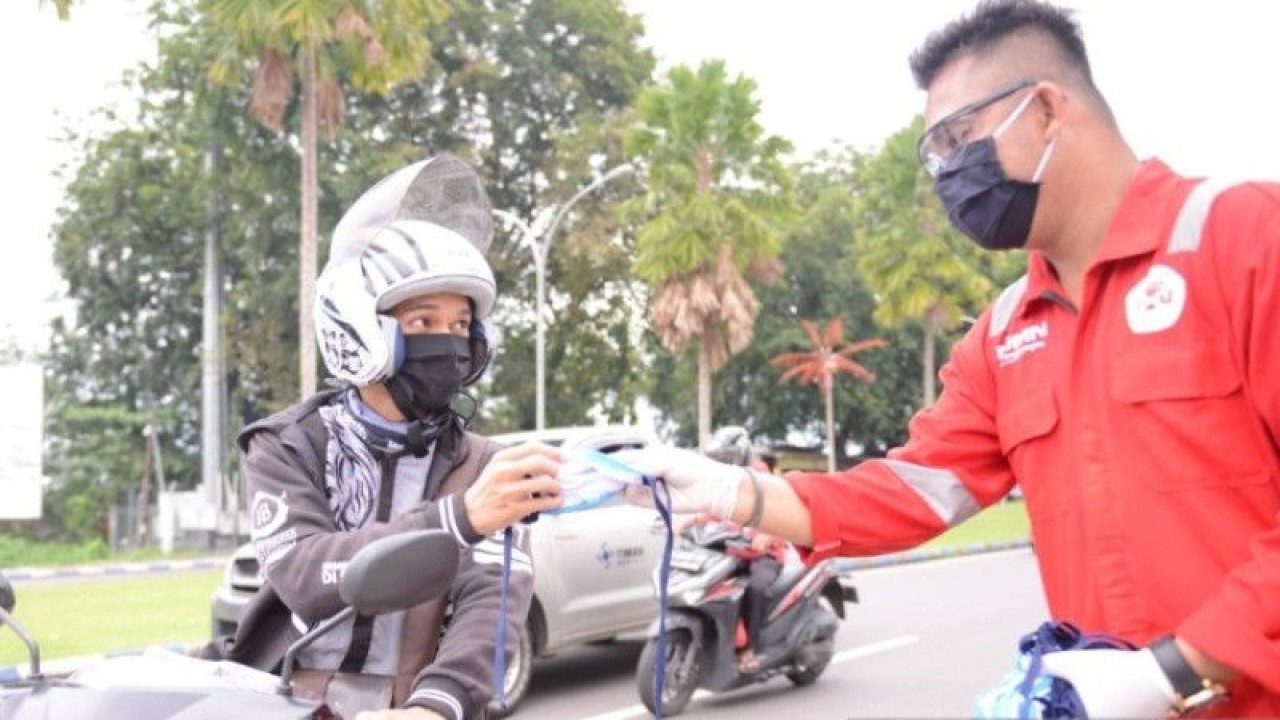 Satgas Penanganan COVID-19 Babel mengimbau masyarakat tetap disiplin menjalankan protokol kesehatan. ANTARA/Aprionis