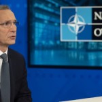 Sekretaris Jenderal NATO Jens Stoltenberg berbicara dengan editor Financial Times Roula Khalaf via video. (Dok. NATO)-1674536151