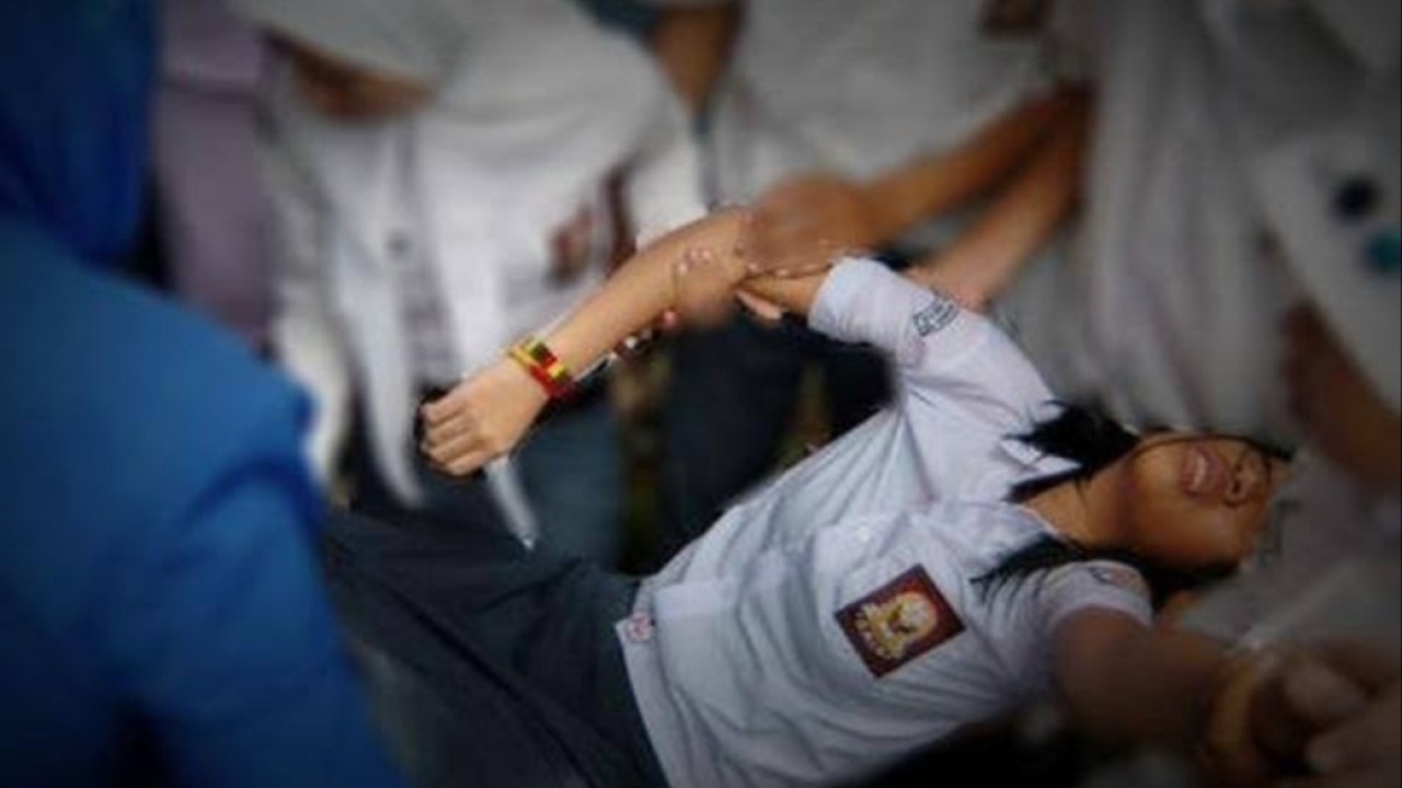 Ilustrasi siswa kesurupan/net