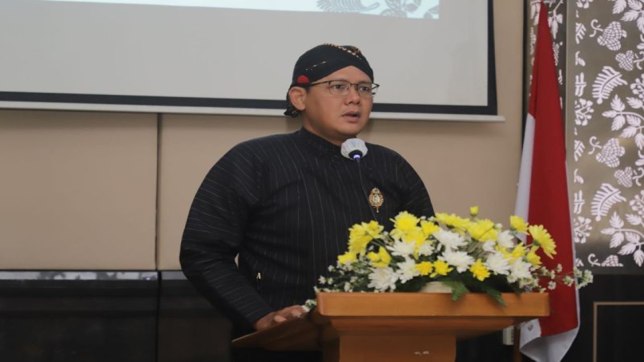 Wakil Bupati Sleman Danang Maharsa saat membuka Musyawarah Perencanaan Pembangunan (Musrenbang) Rencana Kerja Pembangunan Daerah (RKPD) Tahun 2024 di Aula Bappeda Sleman, Kamis (26/1/2023). ANTARA/HO-Bagian Prokopim Setda Sleman