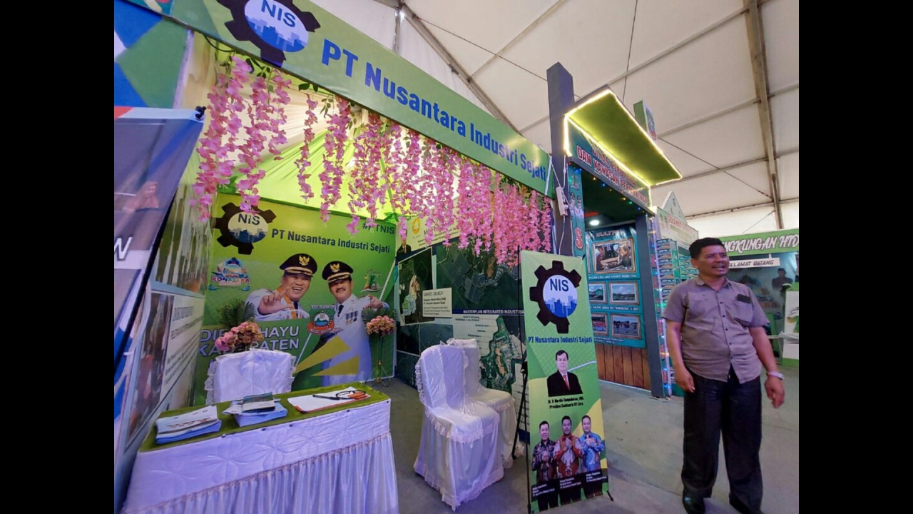 Stand pameran PT Nusantara Industri Sejati (NIS) di Konasara Festival.