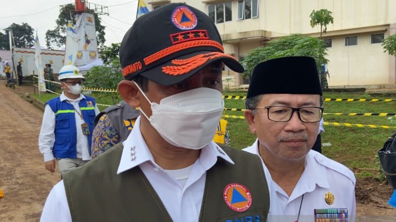 Kepala Badan Nasional Penanggulangan Bencana (BNPB) Suharyanto.(ANTARA/Ahmad Fikri). (Ahmad Fikri)