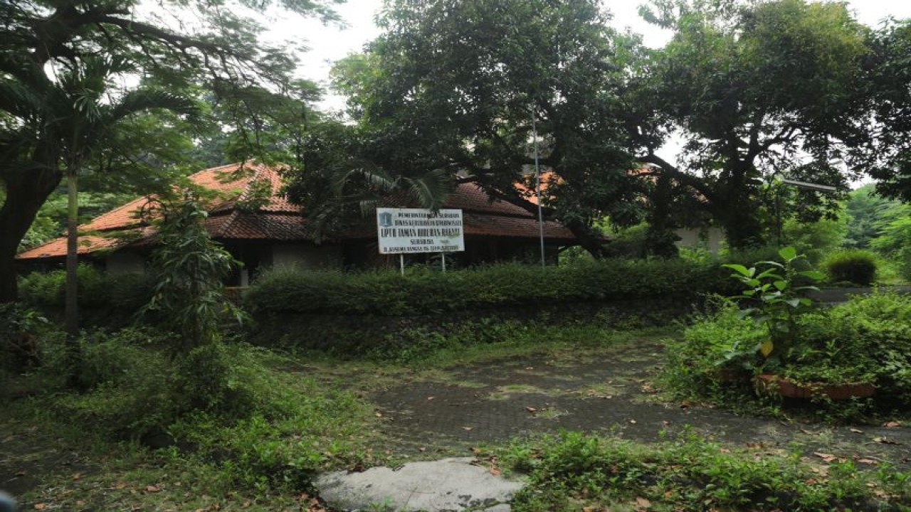 Kompleks eks Taman Hiburan Rakyat (THR) dan Taman Remaja Surabaya (TRS) yang berlokasi di Jalan Kusuma Bangsa, Kota Surabaya. (ANTARA/HO-Diskominfo Surabaya)