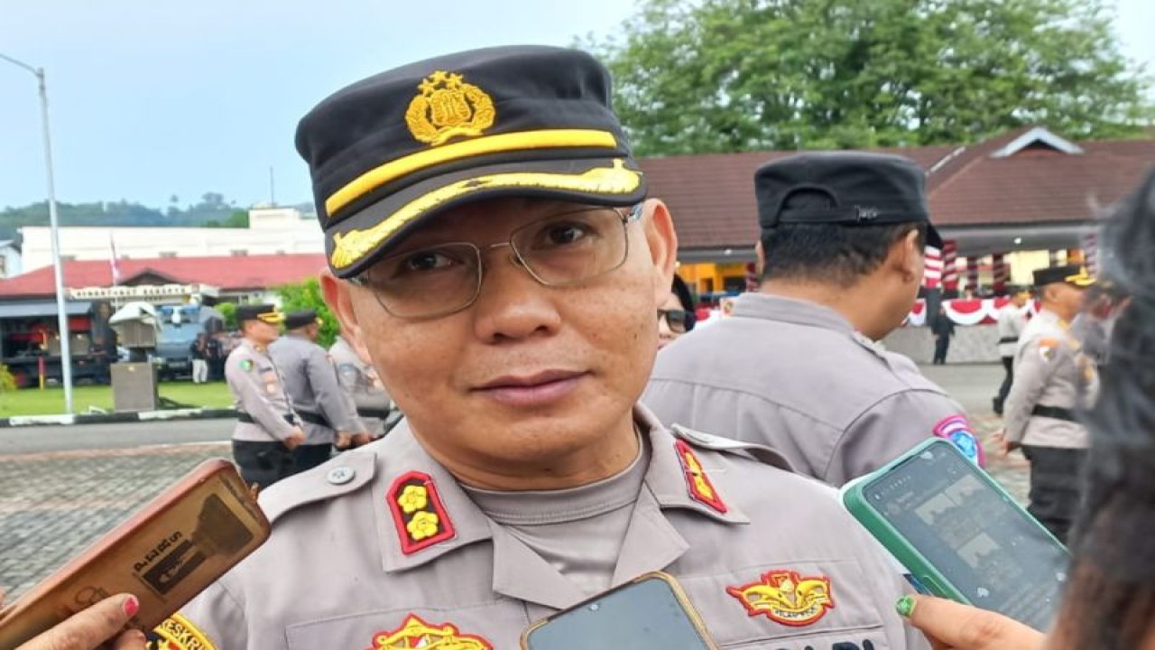 Kapolres Kabupaten Kepulauan Tanimbar AKBP Umar Wijaya, di Ambon, Selasa. (ANTARA/Winda Herman)
