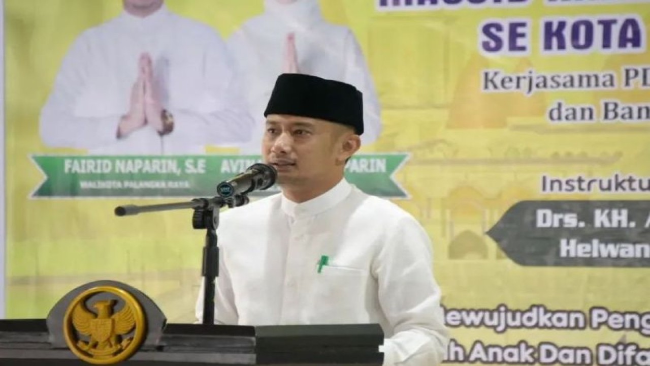 Wali Kota Palangka Raya, Provinsi Kalimantan Tengah Fairid Naparin. ANTARA/HO-Prokom Palangka Raya