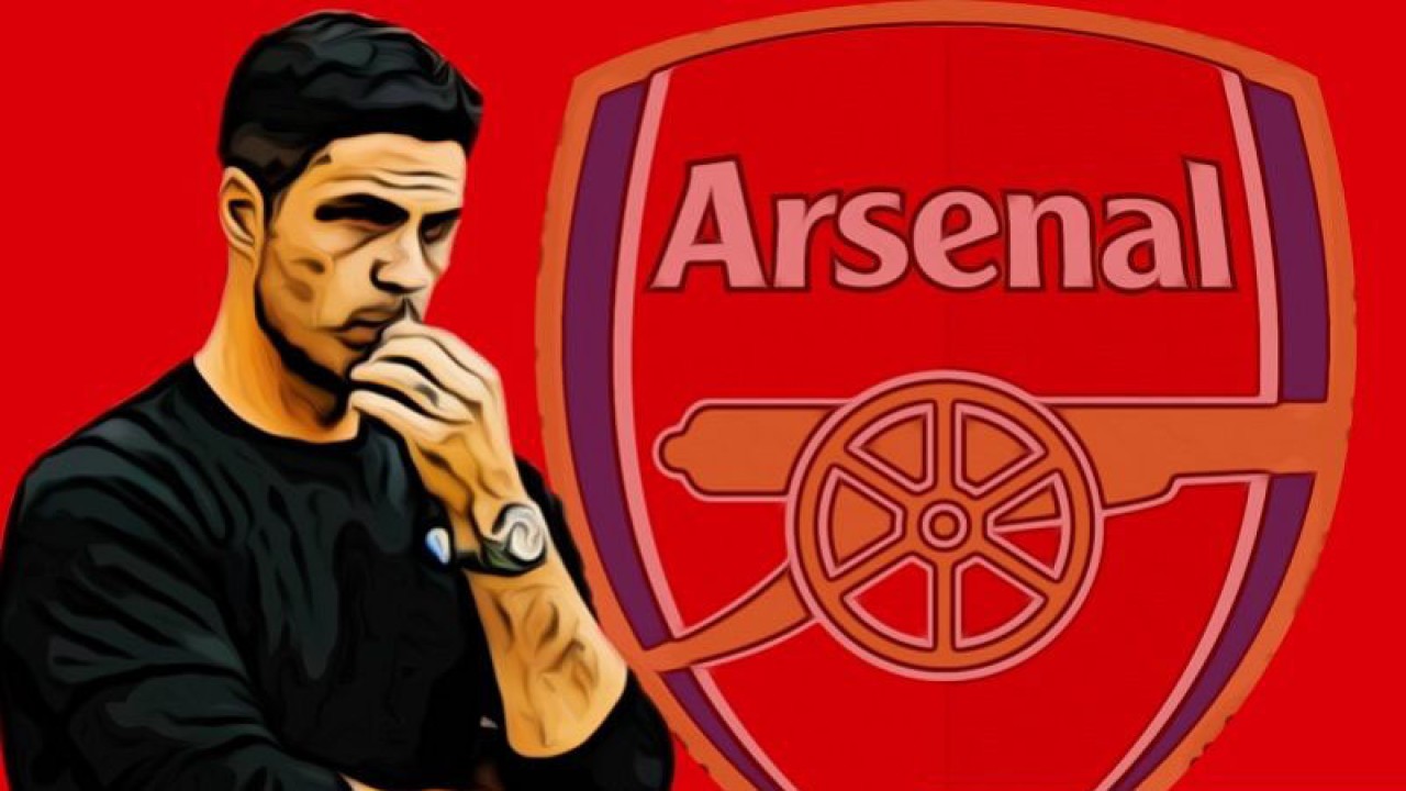 Ilustrasi manajer klub Liga Premier Inggris Arsenal, Mikel Arteta. (ANTARA/Gilang Galiartha)
