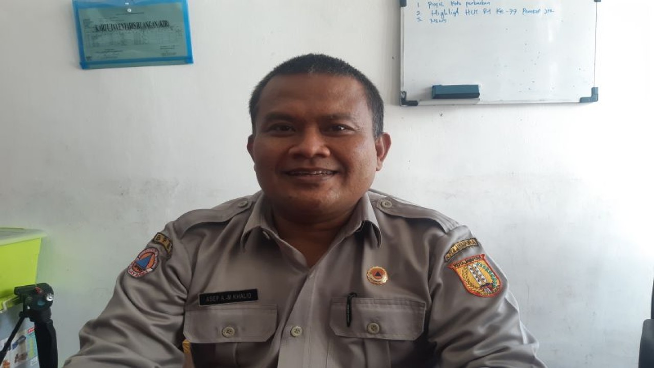 Kepala BPBD Kota Jayapura Asep Khalid (ANTARA/Ardiles Leloltery)