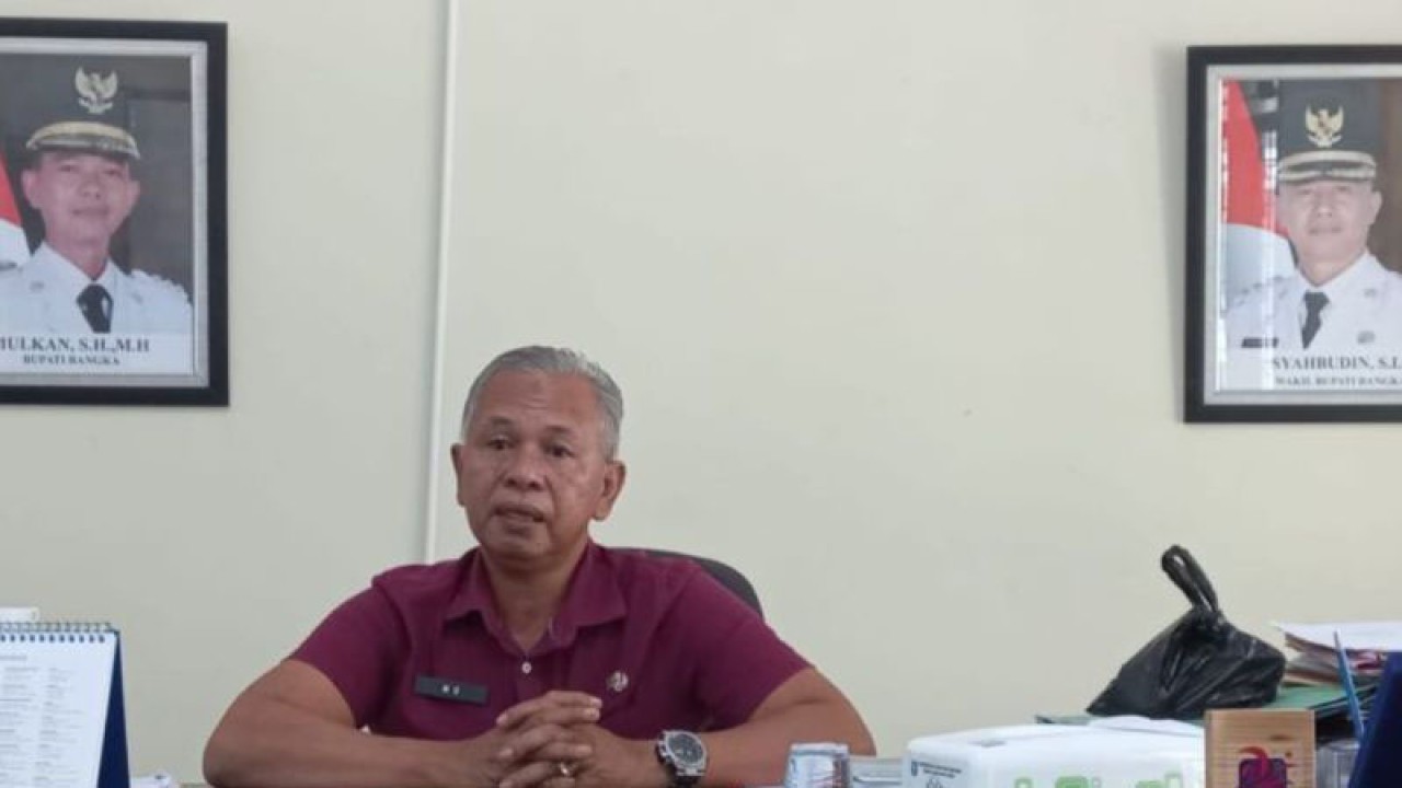 Kepala Dinas Sosial Kabupaten Bangka Baharudin Bafa (ANTARA/Kasmono)