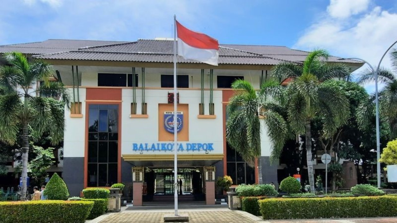 Balai Kota Depok, Jawa Barat. ANTARA/Feru Lantara