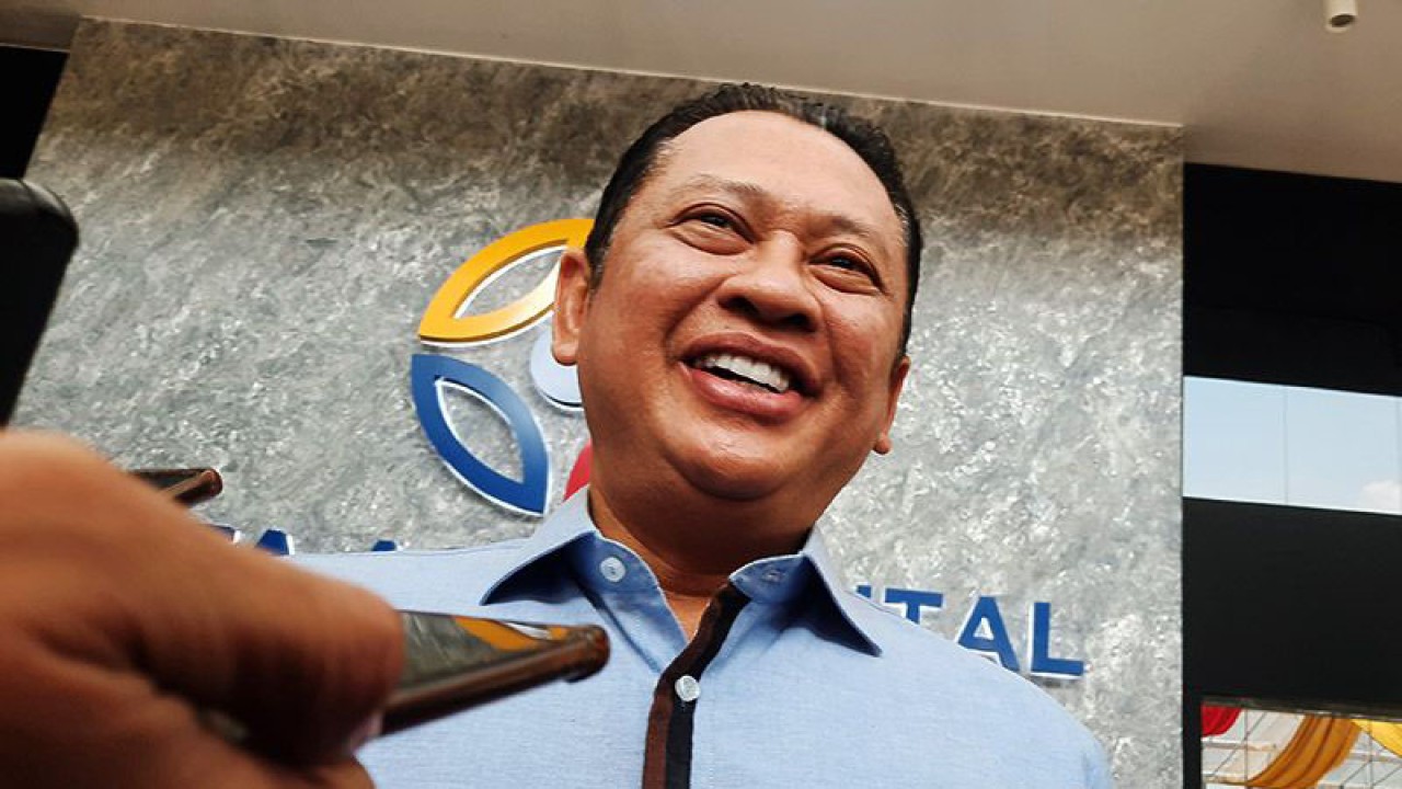 Ketua Majelis Permusyawaratan Rakyat Republik Indonesia (MPR RI) Bambang Soesatyo. ANTARA/Azmi Samsul Maarif/am.
