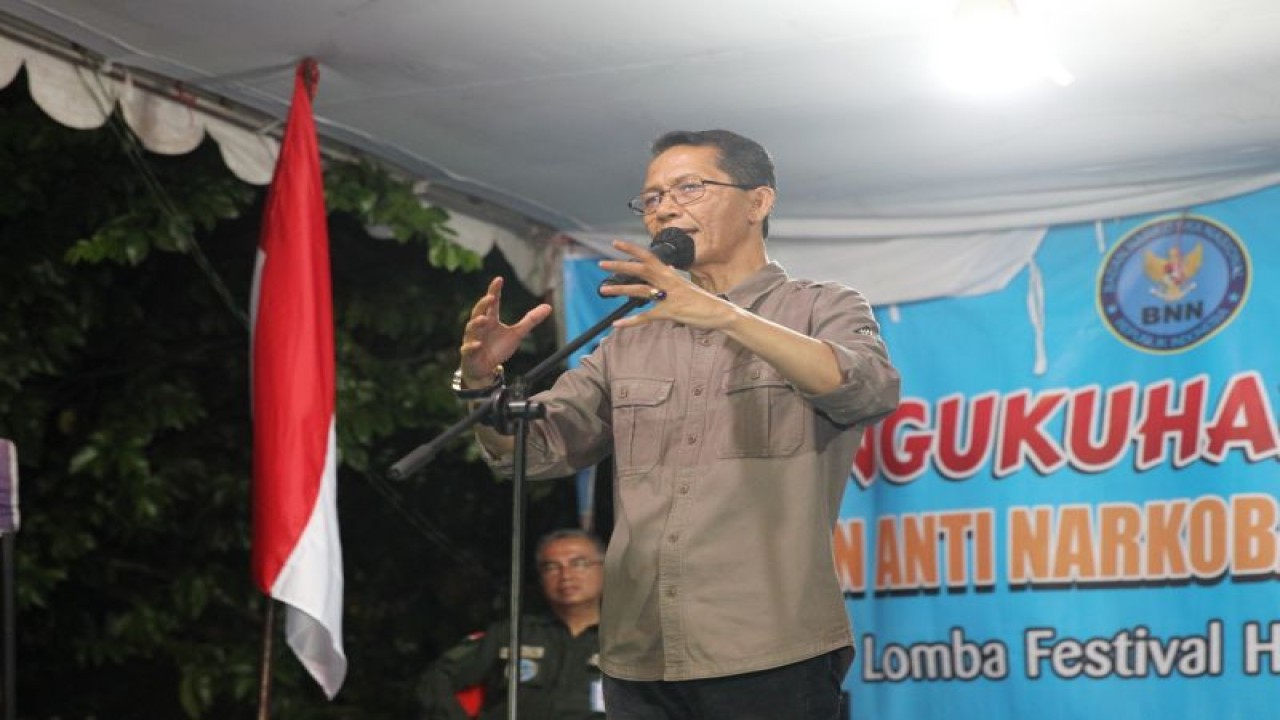 Wakil Wali Kota Batam Amsakar Achmad saat menghadiri pengukuhan Pengurus DPD Barisan Anti Narkoba Nasional (BANN) Kepri Periode 2023-2025 (ANTARA/HO-Pemkot Batam)