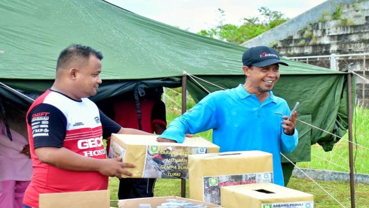 Dokumentasi - Penggalangan donasi bagi korban gempa Turki yang dilakukan Pemerintah Kota Sabang, Aceh, Jumat (10/2/2023) (ANTARA/HO-Pemko Sabang)