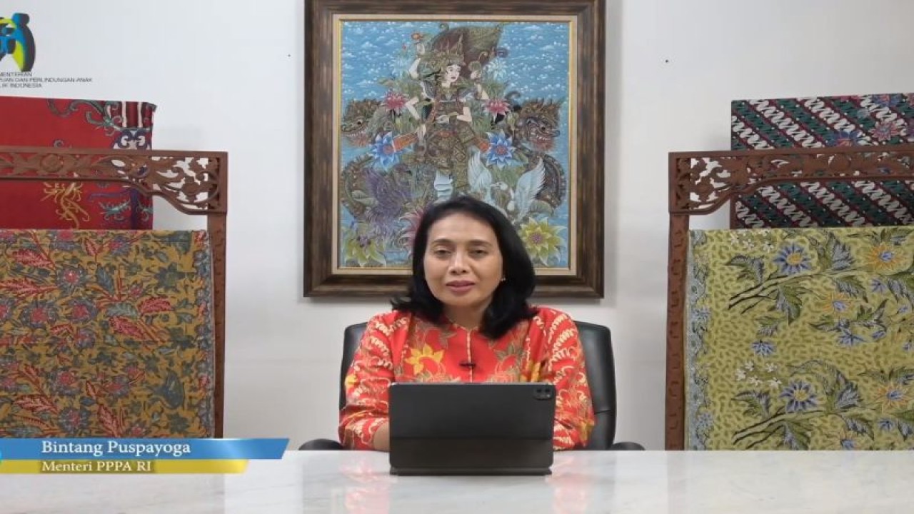 Menteri Pemberdayaan Perempuan dan Perlindungan Anak Bintang Puspayoga. (FOTO ANTARA/ HO-Kemen PPPA)