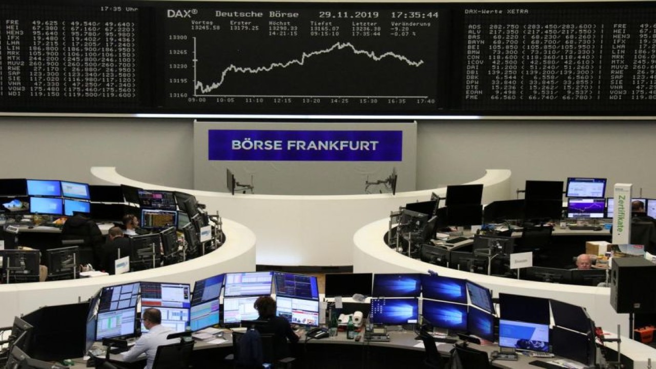 Bursa Saham Frankfurt, Jerman. ANTARA/Reuters