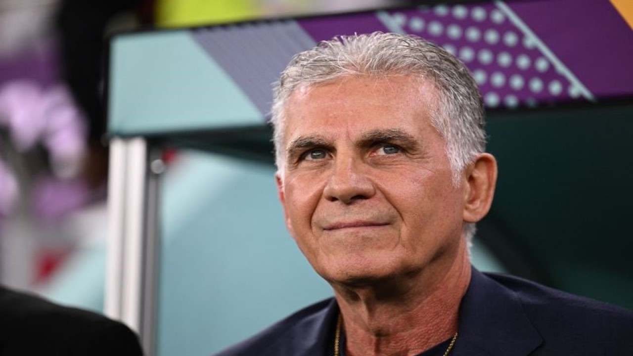 Pelatih asal Portugal Carlos Queiroz resmi ditunjuk sebagai pelatih timnas Qatar hingga akhir Piala Dunia 2026. ANTARA/AFP/FABRICE COFFRINI