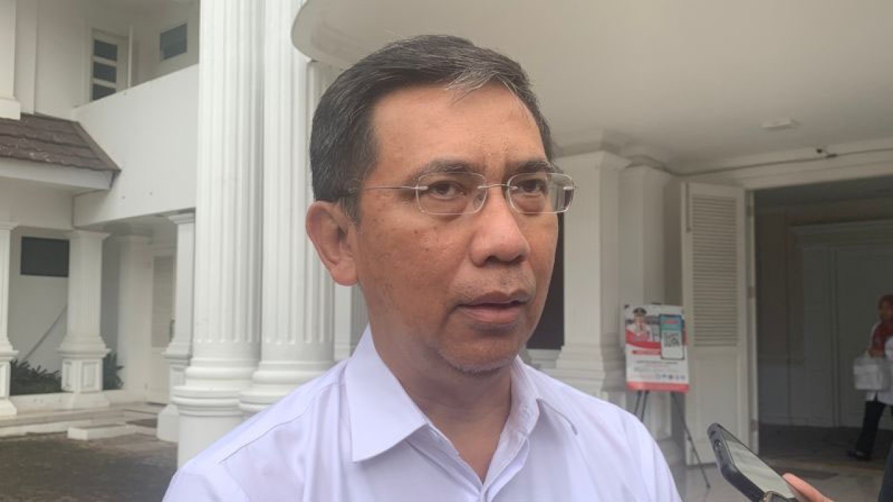 Juru Bicara Tim Penanganan Bencana Gempa Bumi Cianjur, Jawa Barat, Budhi Rahayu Toyib.(ANTARA/Ahmad Fikri). (Ahmad Fikri)