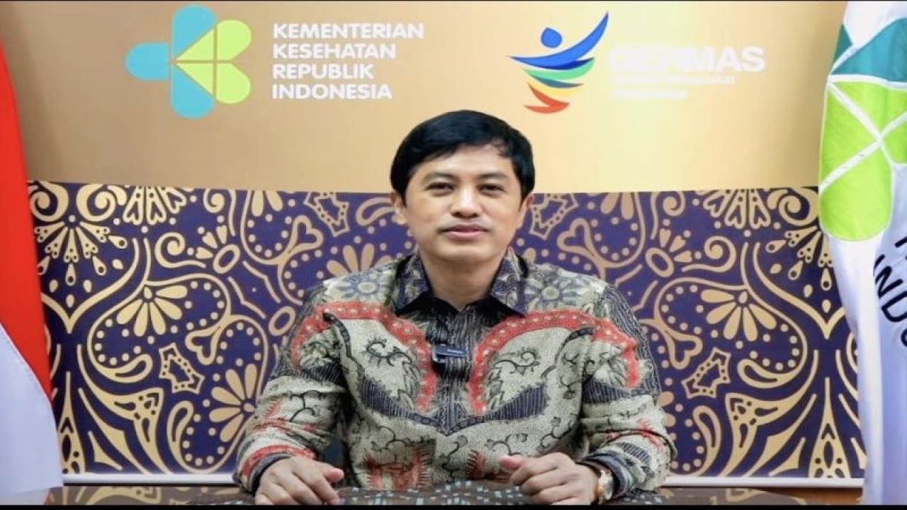 Wakil Menteri Kesehatan RI Dante Saksono Harbuwono saat menyampaikan ucapan pada Hari Kanker Anak 2023 di Jakarta. (ANTARA/HO-Kemenkes).