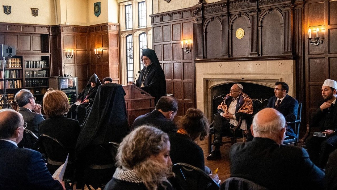 Para pemuka agama Islam, Kristen, dan Yahudi di Amerika Serikat (AS) menggelar doa bersama untuk korban gempa di Turki dan Suriah/ist