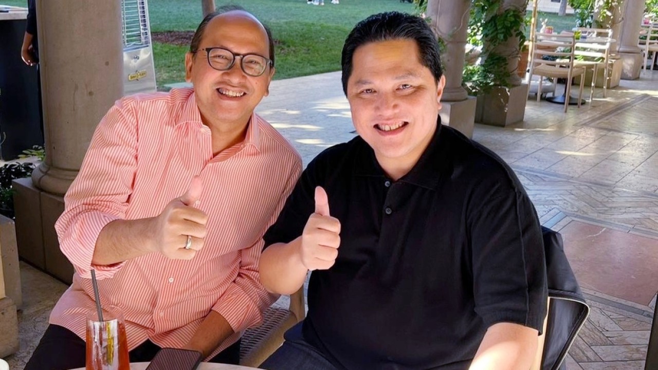 Dubes Rosan dan Erick Thohir/Instagram