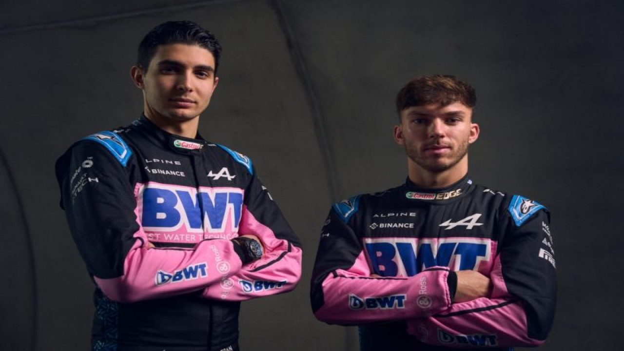 Esteban Ocon dan Pierre Gasly untuk tim balap Alpine. (Formula 1, Alpine)