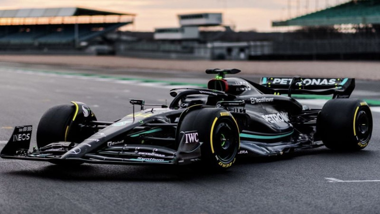 Mercedes W14. (Mercedes-AMG Petronas F1 Team)