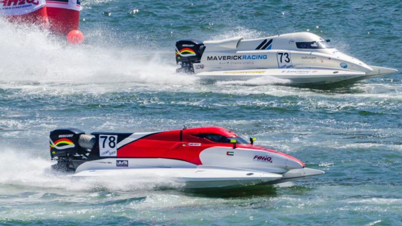 kejuaraan dunia balap perahu super cepat F1 Powerboat (F1H2O). (ANTARA/HO-PLN)
