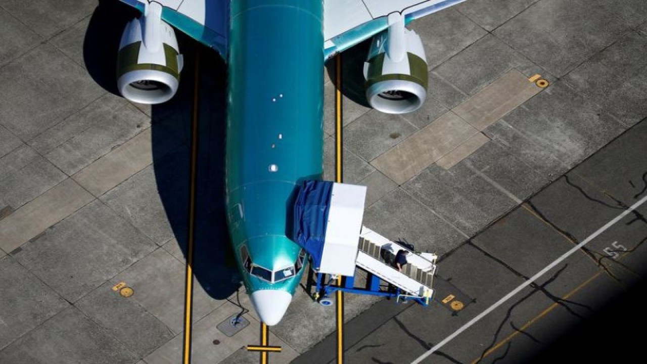 Foto Dokumen: Pesawat Boeing 737 MAX yang belum dicat terlihat diparkir dalam foto udara di Bandara Renton Municipal dekat fasilitas Boeing Renton di Renton, Washington, AS 1 Juli 2019. ANTARA/REUTERS/Lindsey Wasson