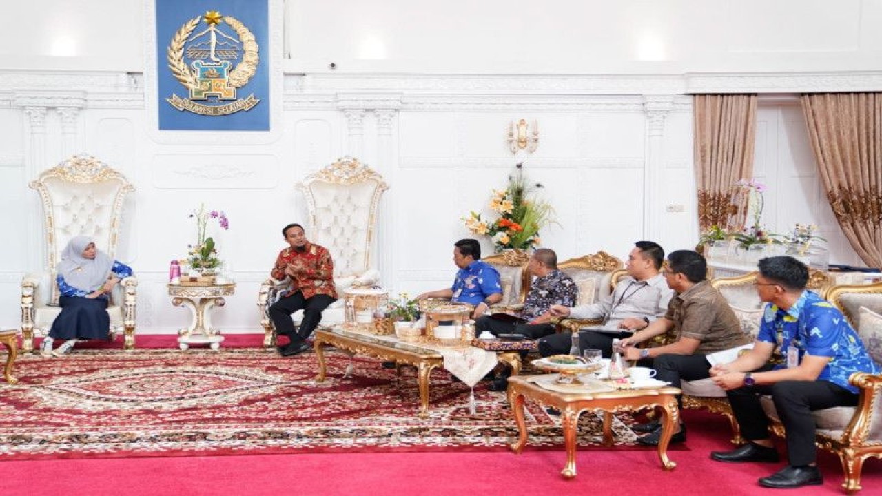 Gubernur Sulsel menerima rombongan Badan Promosi Pariwisata Daerah (BPPD) Sulsel terkait pelaksanaan EITIS 2023.ANTARA/HO-Humas Pemprov Sulsel