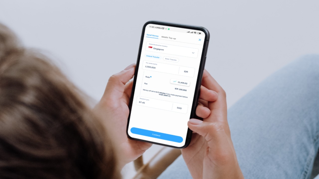 Ilustrasi layanan transfer dana antar negara yang dihadirkan Topremit. (ANTARA/HO)