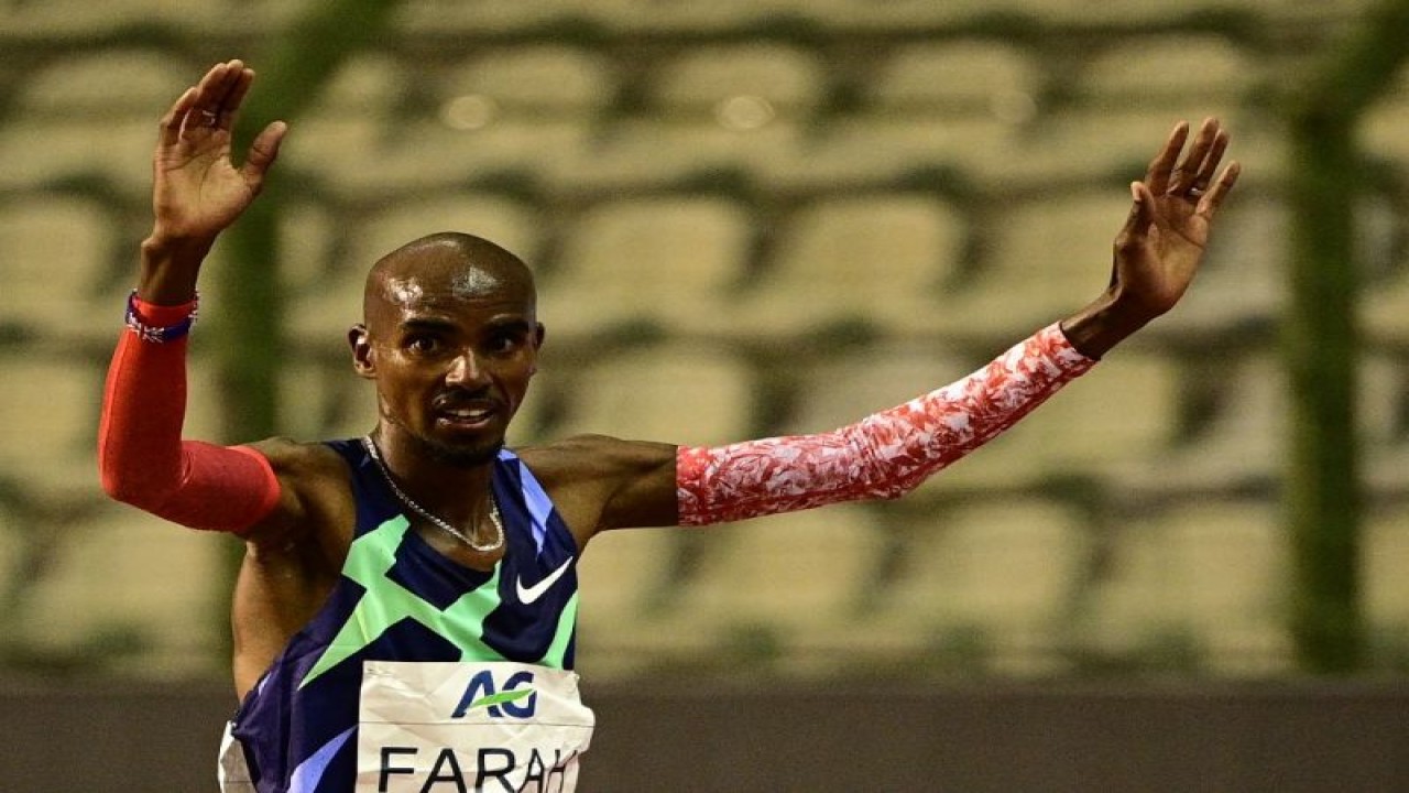 Ilustrasi: Mo Farah (AFP/MARTIN BUREAU)