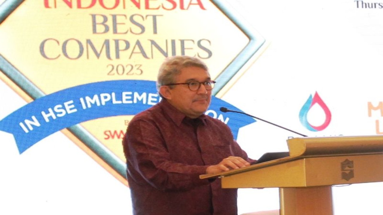 Kemal E. Gani, Group Chief Editor SWA Media dalam malam anugerah "Indonesia Best Companies 2023". (ANTARA/HO)
