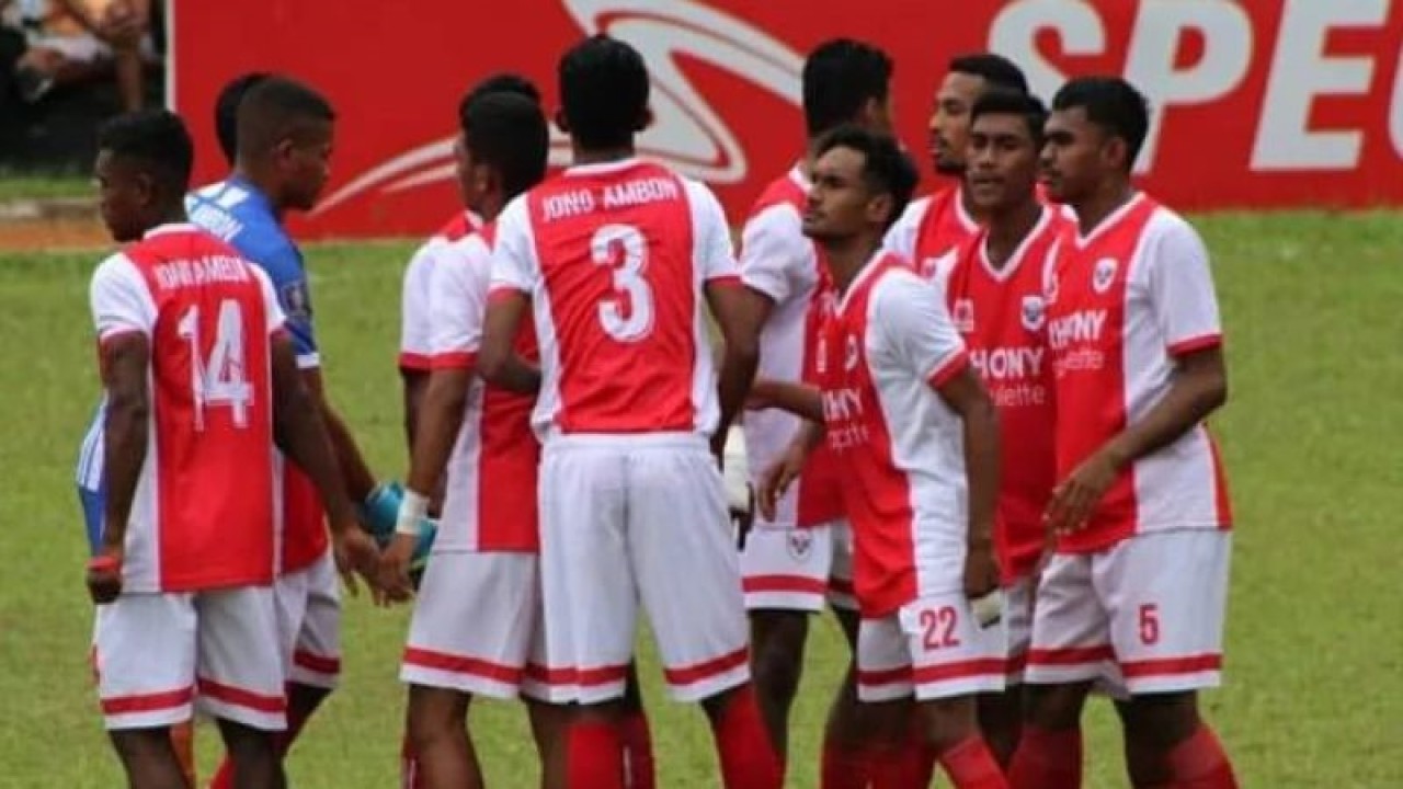 Hingga pekan keempat terselenggaranya Liga 3 Maluku, Tim sepak bola Jong Ambon FC (JAFC) masih memuncaki klasemen sementara Liga 3 Maluku 2022. (Antara/DedyAzis)
